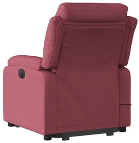 Poltrona de massagens reclin. elevatória tecido vermelho tinto