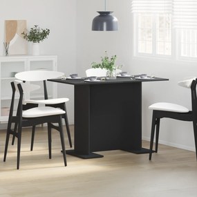 Mesa de Jantar Preta 100x60x75 cm Madeira Engenharia