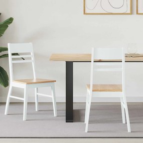 vidaXL Cadeiras de Jantar 2 pcs Branco 43 x 54 x 89 cm