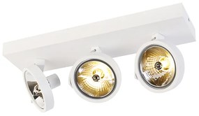 Projetores de design brancos ajustáveis 3 luzes - Go Moderno