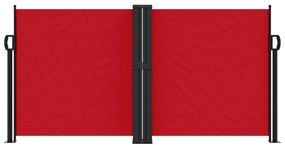 Toldo lateral retrátil 120x1000 cm vermelho