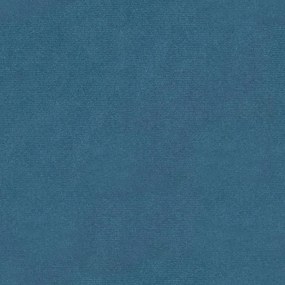 Banco de arrumação 110x45x49 cm veludo azul