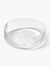 Mouth-Blown Serving Bowls Ripple with A Grooved Structure, Set of 4