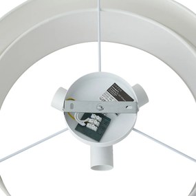 Plafon moderno branco 50cm 3-luzes - Drum Duo