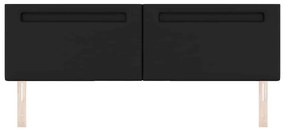 Cabeceira vidaXL Design Simples Preto 180 cm Couro Sintético