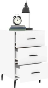Mesa de cabeceira 40x40x66 cm derivados de madeira branco