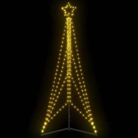 LED Árvore de Natal 483 LEDs Branco Quente 240 cm