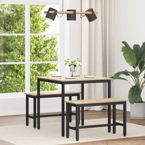 vidaXL Mesas de jantar METAL