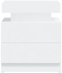 Mesa de cabeceira derivados de madeira branco