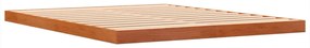 Estrutura de cama 160x200 cm madeira pinho maciça castanho cera
