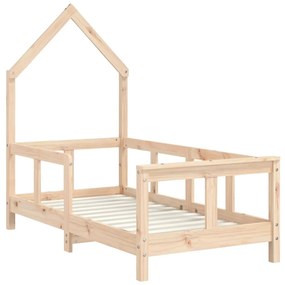 Estrutura de cama infantil 70x140 cm pinho maciço