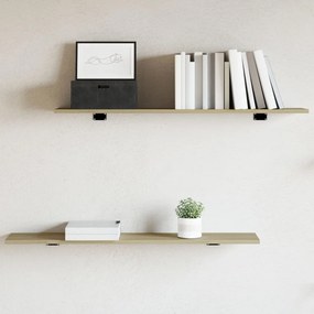 vidaXL Prateleiras estante 8pcs 100x20x1,5cm contrapl. carvalho sonoma