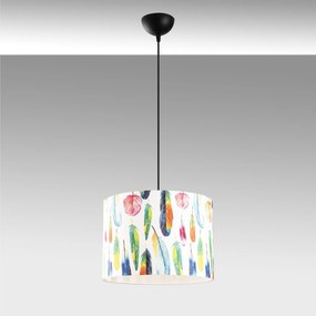 Candeeiro de Teto Abajur – Multicolor – Diâmetro 40 cm, Altura 124 cm