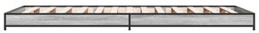 Estrutura cama 100x200 cm derivados madeira/metal cinza sonoma