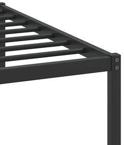 Estrutura de cama sem colchão 107x203 cm carvalho fumado
