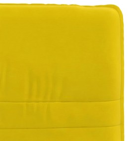 Cadeiras de jantar 6 pcs veludo amarelo