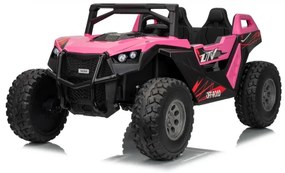 Buggy elétrico para Crianças 24V 2 Lugares RTR Monster Speed ​​4x4, Rodas Espuma EVA, assento couro ecológico Rosa