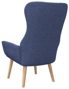Cadeira de descanso tecido azul