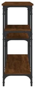 Mesa consola 160x29x75 cm derivados madeira carvalho castanho
