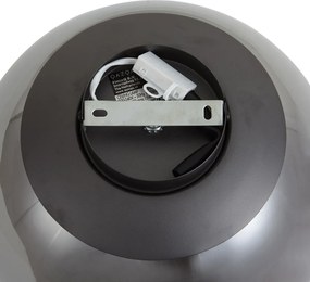 Candeeiro de Teto de Design Gunmetal com Vidro Fumê - Giselle