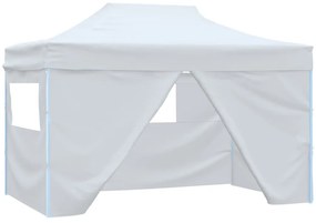 Tenda para festas dobrável c/ 4 paredes laterais 3x4,5 m branco