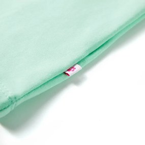 Vestido de criança com cordão verde brilhante 92