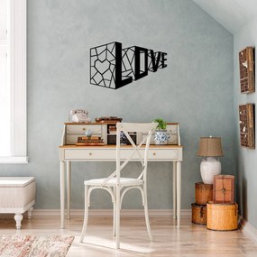 Acessório Decorativo de Parede Love 4 – Preto – 68 x 42 cm