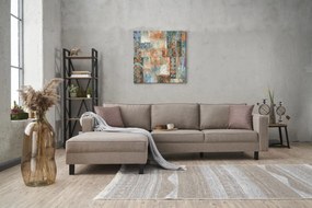 Sofá de Canto Kale – Creme – 258 cm x 83 cm x 181 cm
