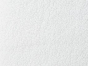 Tamborete em tecido branco com arrumação ALPACA Beliani