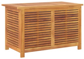 Caixa arrumação jardim c/ veneziana 90x50x56 cm acácia maciça