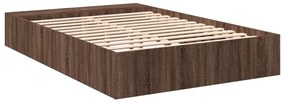 Estrutura de cama 120x190cm derivados madeira carvalho castanho