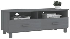 Móvel de TV HAMAR 106x40x40 cm pinho maciço cinza-escuro