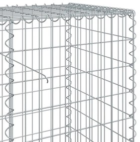 Cesto gabião com cobertura 1100x50x100 cm ferro galvanizado