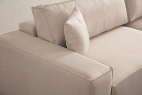 Sofá-Cama de Canto Pırlo – Ecru – 260 cm x 170 cm