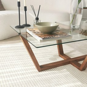Mesa de Centro Amalfi – Nogueira – 105 x 35 x 65 cm