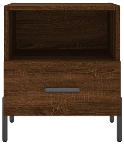 Mesa de cabeceira 2 pcs derivados de madeira carvalho castanho