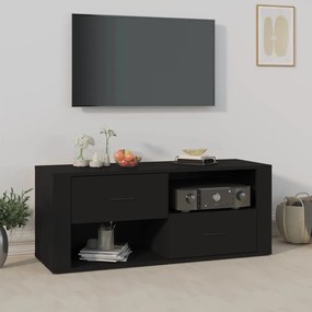 vidaXL Móvel de TV 100x35x40 cm madeira processada preto