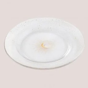 Pack De 4 Pratos Rasos Em Vidro Byron Transparente - Sklum