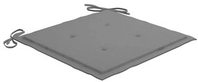 Cadeiras de exterior dobráveis c/ almofadões 8pcs acácia maciça
