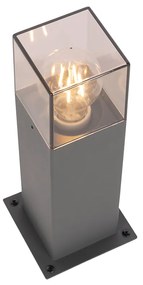 Candeeiro de pé moderno para exterior 30 cm cinzento escuro IP44 - Denmark