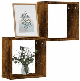 Prateleiras de parede em forma de cubo 2 pcs 30x15x30cm