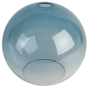 Vidro para candeeiro suspenso azul 30cm - Sandra