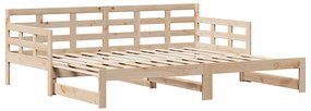 Sofá-cama com gavetão e gavetas sem colchão 90x200 cm