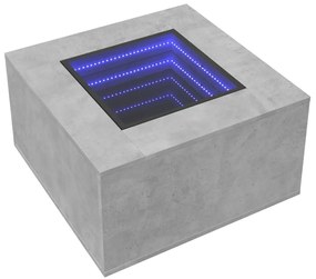 Mesa de centro c/ LEDs 60x60x40 cm derivados de madeira