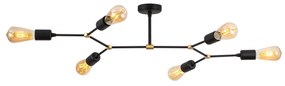 Candeeiro de Teto Sparrow – Preto – 95 x 48 cm