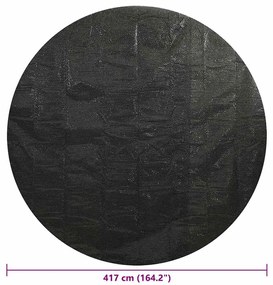 Cobertura para piscina 417 cm PE preto
