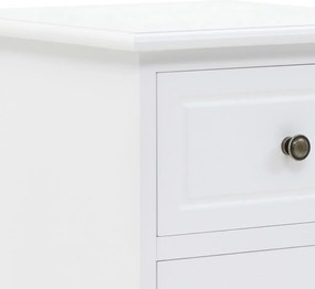 Mesa de cabeceira em MDF e madeira de pinho 35x32x59 cm