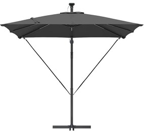Guarda-sol de Bananeira Cantilever Antracite 249 x 249 x 250 cm