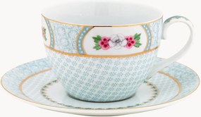 Chávena de café com pires em porcelana Blushing Birds