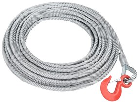vidaXL Cabo de aço 1600 kg 20 m